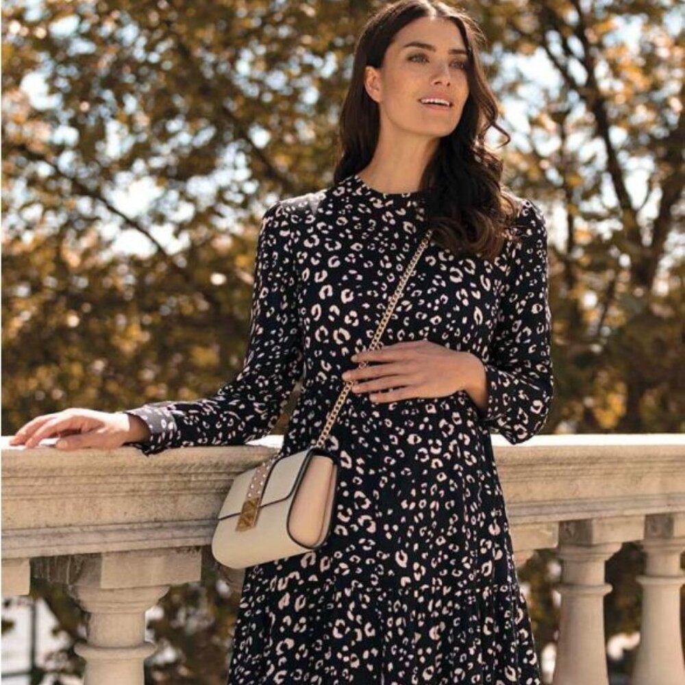 Seraphine Animal Print Maternity Dress Size 2 (US)